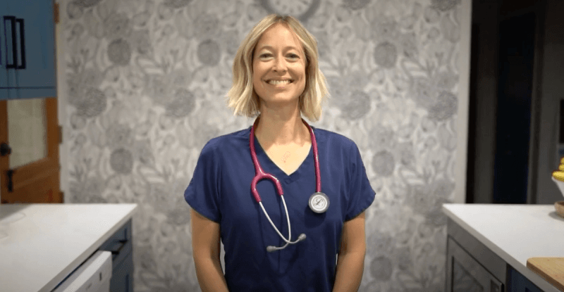 Dr. Kristin Kemper in Seattle, Smiling at the camera